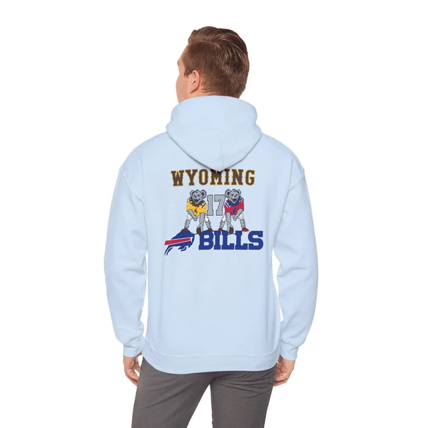 Buffalo Bills x Wyoming Cowboys Dancing Bear Unisex Hoodie StealieShop